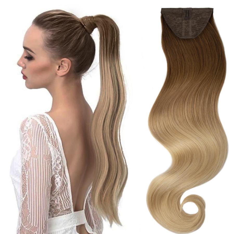 Cozi de Par OMBRE Saten Natural / Blond Nisipiu